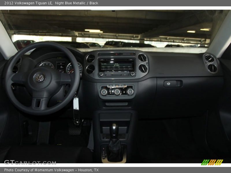 Night Blue Metallic / Black 2012 Volkswagen Tiguan LE