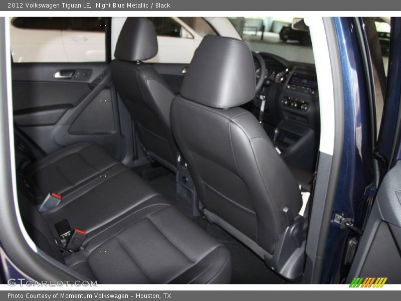Night Blue Metallic / Black 2012 Volkswagen Tiguan LE