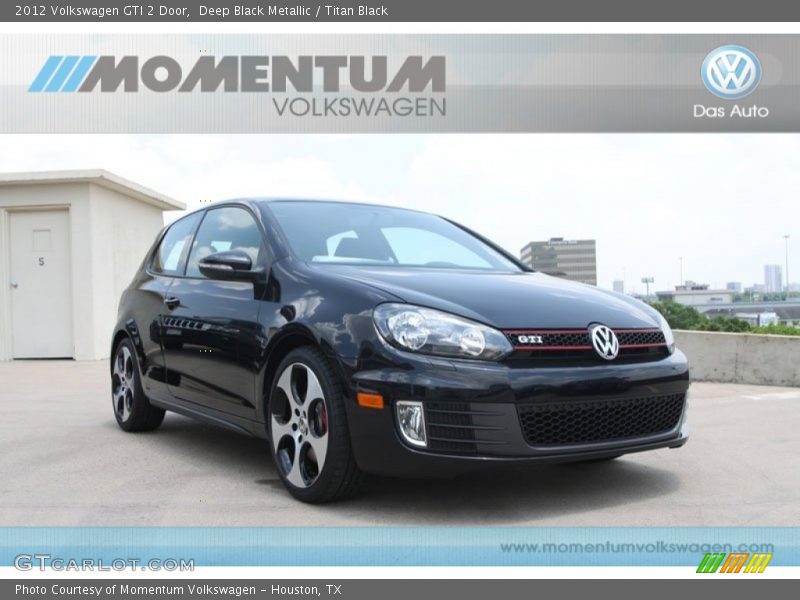 Deep Black Metallic / Titan Black 2012 Volkswagen GTI 2 Door