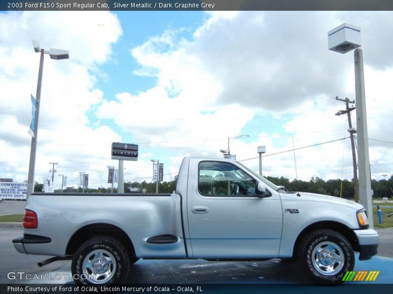 Silver Metallic / Dark Graphite Grey 2003 Ford F150 Sport Regular Cab
