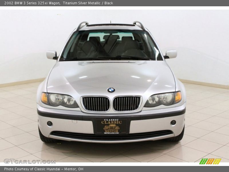 Titanium Silver Metallic / Black 2002 BMW 3 Series 325xi Wagon