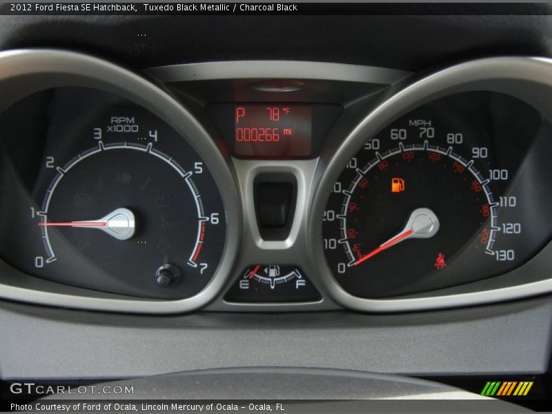 Tuxedo Black Metallic / Charcoal Black 2012 Ford Fiesta SE Hatchback