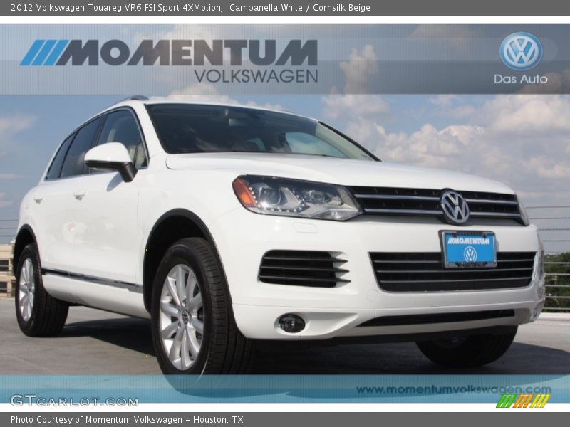 Campanella White / Cornsilk Beige 2012 Volkswagen Touareg VR6 FSI Sport 4XMotion