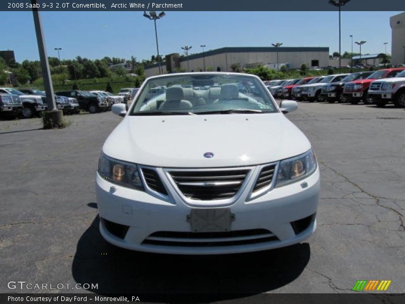 Arctic White / Parchment 2008 Saab 9-3 2.0T Convertible