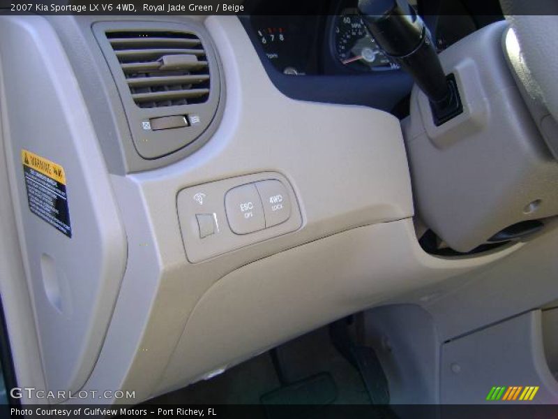 Royal Jade Green / Beige 2007 Kia Sportage LX V6 4WD