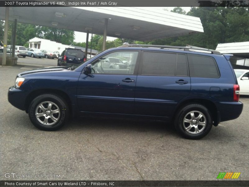 Indigo Ink Pearl / Ash Gray 2007 Toyota Highlander V6 4WD