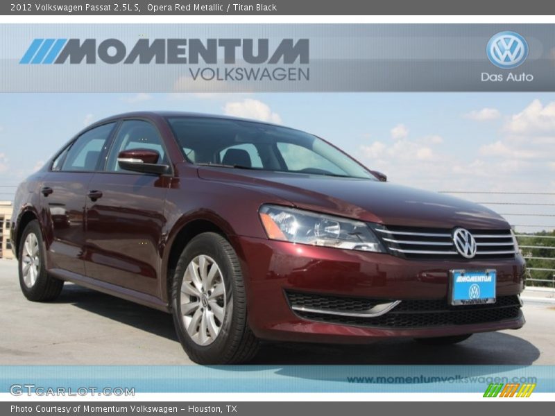 Opera Red Metallic / Titan Black 2012 Volkswagen Passat 2.5L S