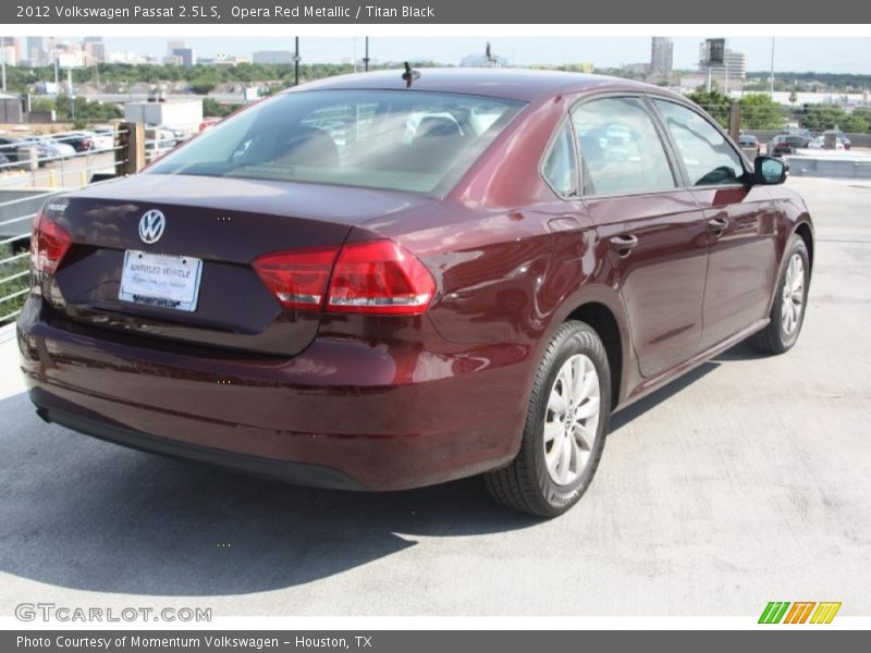 Opera Red Metallic / Titan Black 2012 Volkswagen Passat 2.5L S