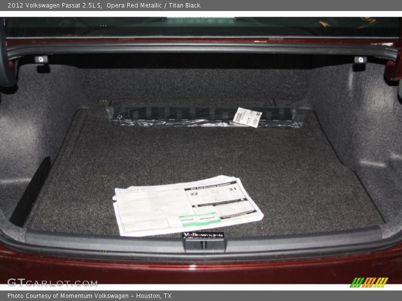 Opera Red Metallic / Titan Black 2012 Volkswagen Passat 2.5L S