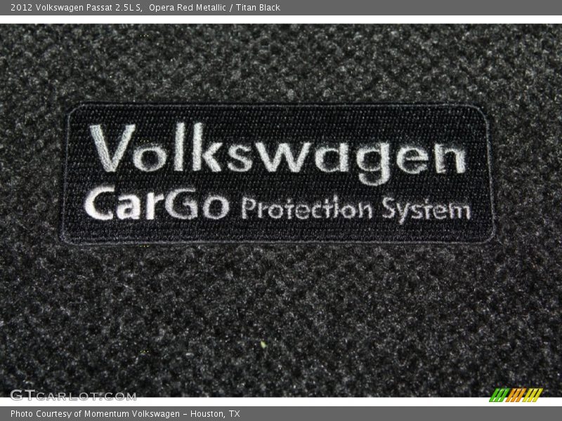 Opera Red Metallic / Titan Black 2012 Volkswagen Passat 2.5L S