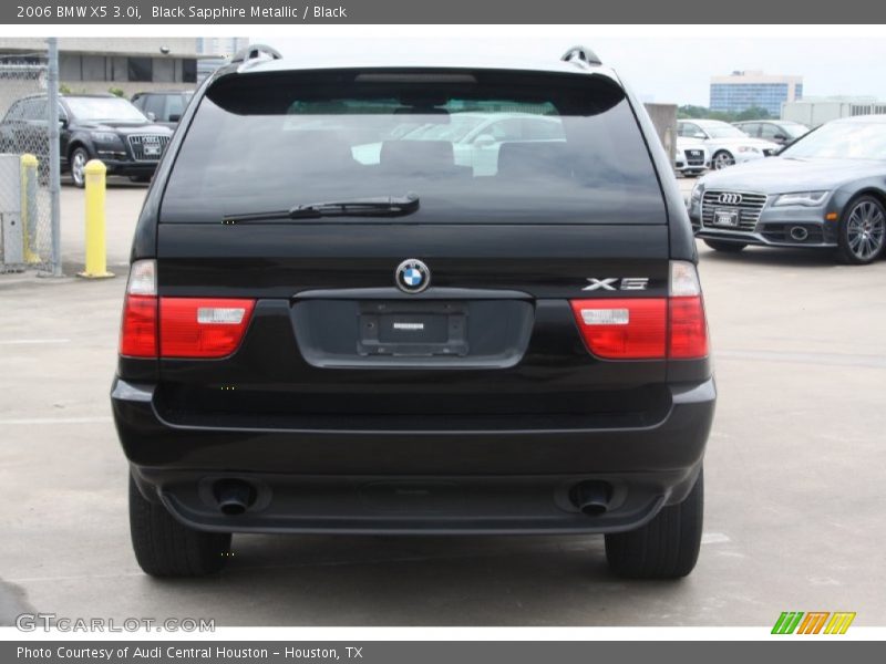 Black Sapphire Metallic / Black 2006 BMW X5 3.0i