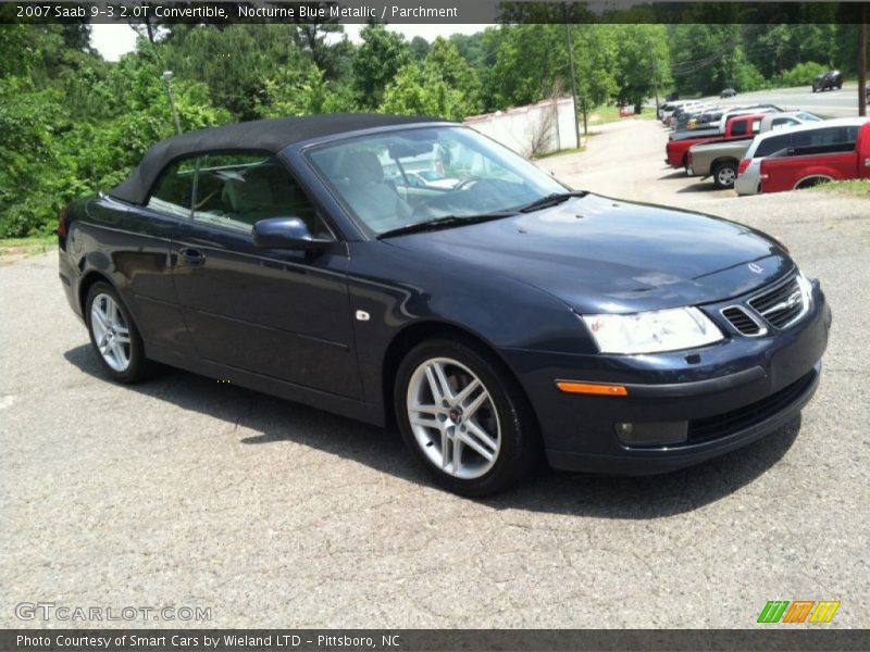 Nocturne Blue Metallic / Parchment 2007 Saab 9-3 2.0T Convertible
