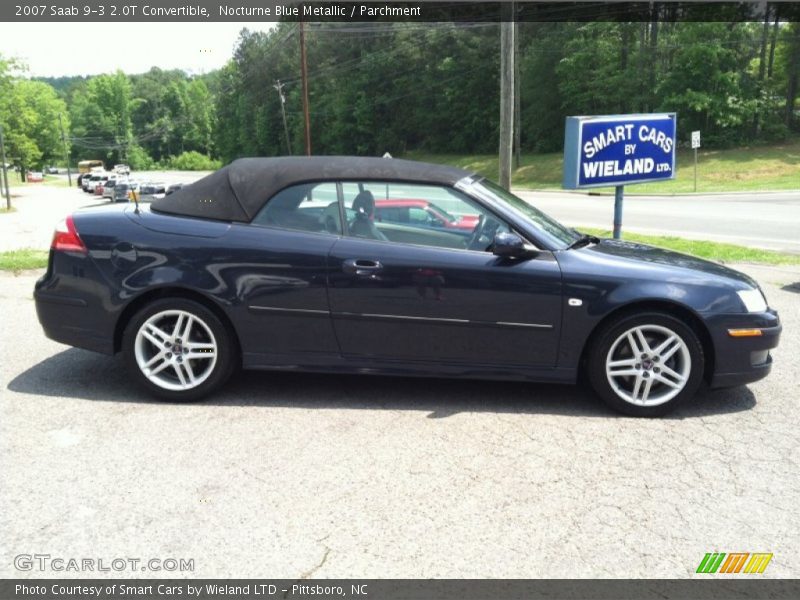 Nocturne Blue Metallic / Parchment 2007 Saab 9-3 2.0T Convertible
