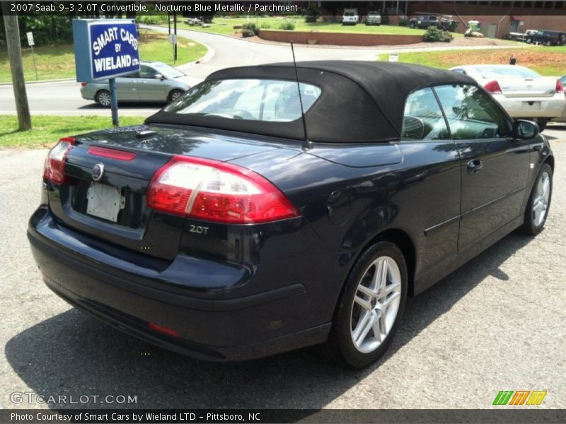 Nocturne Blue Metallic / Parchment 2007 Saab 9-3 2.0T Convertible