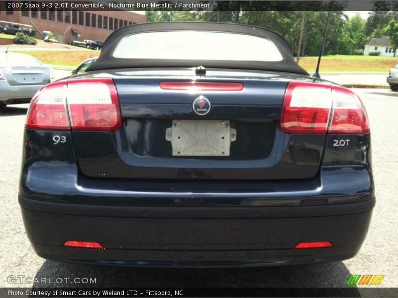 Nocturne Blue Metallic / Parchment 2007 Saab 9-3 2.0T Convertible