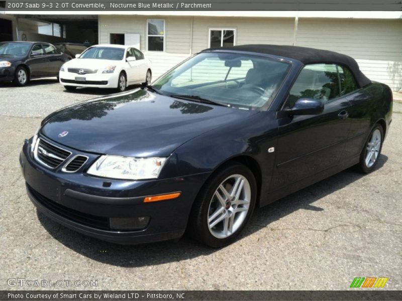 Nocturne Blue Metallic / Parchment 2007 Saab 9-3 2.0T Convertible