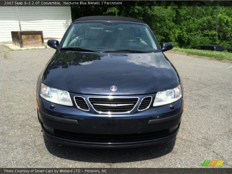Nocturne Blue Metallic / Parchment 2007 Saab 9-3 2.0T Convertible