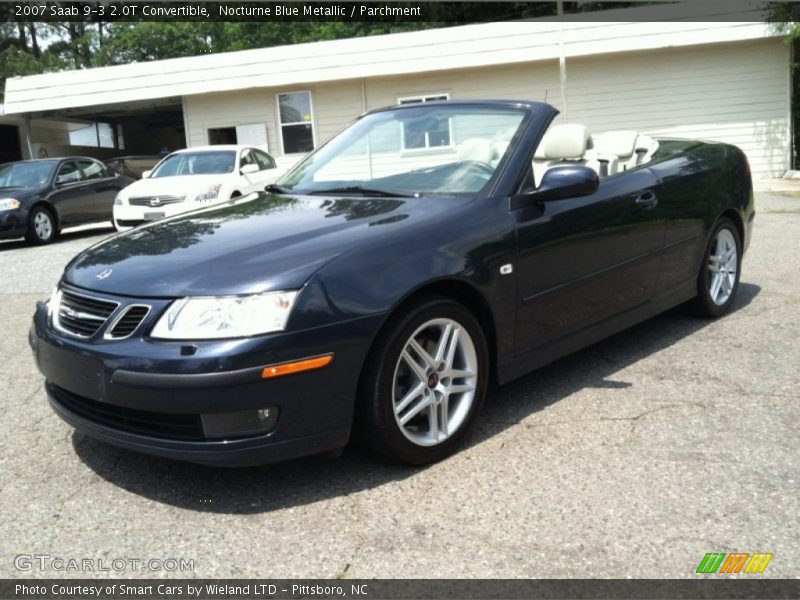 Nocturne Blue Metallic / Parchment 2007 Saab 9-3 2.0T Convertible