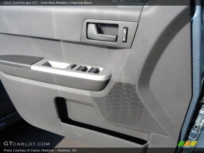 Steel Blue Metallic / Charcoal Black 2012 Ford Escape XLT