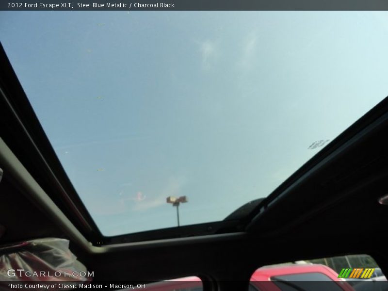 Steel Blue Metallic / Charcoal Black 2012 Ford Escape XLT