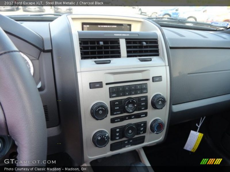 Steel Blue Metallic / Charcoal Black 2012 Ford Escape XLT