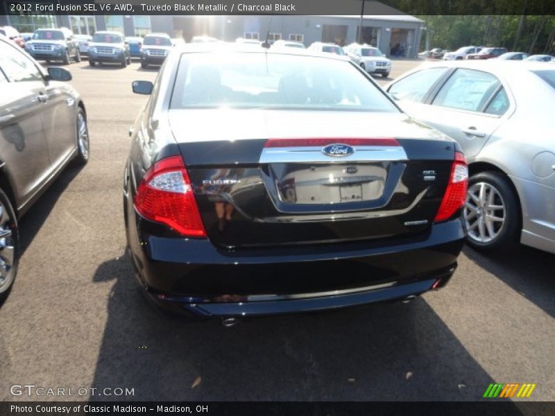 Tuxedo Black Metallic / Charcoal Black 2012 Ford Fusion SEL V6 AWD