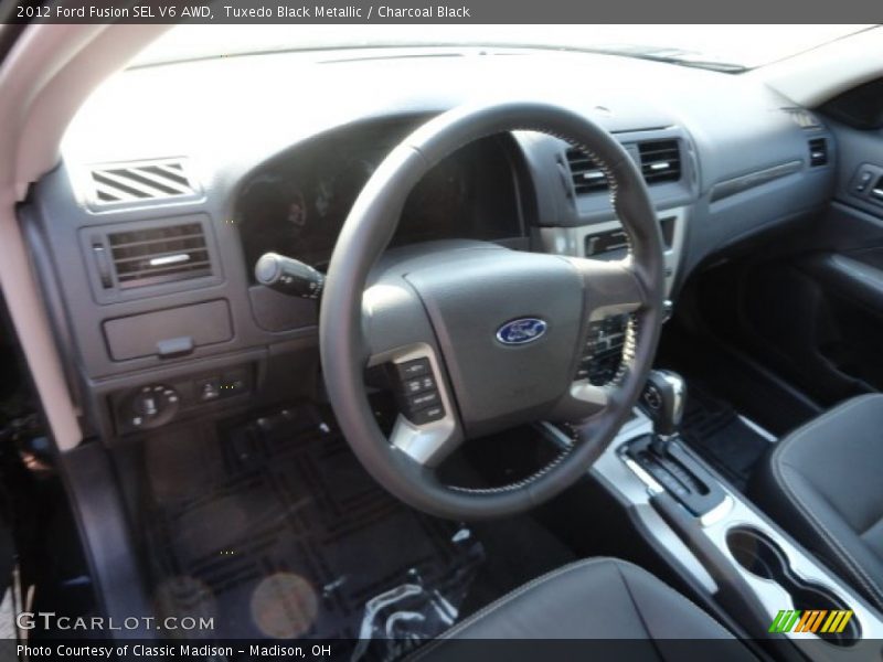 Tuxedo Black Metallic / Charcoal Black 2012 Ford Fusion SEL V6 AWD