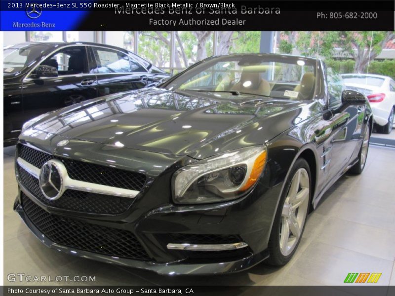 Magnetite Black Metallic / Brown/Black 2013 Mercedes-Benz SL 550 Roadster