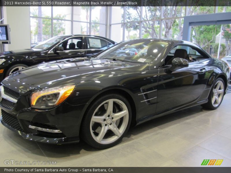 Magnetite Black Metallic / Brown/Black 2013 Mercedes-Benz SL 550 Roadster