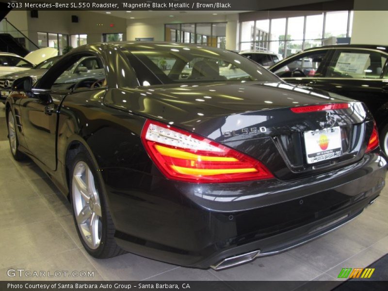 Magnetite Black Metallic / Brown/Black 2013 Mercedes-Benz SL 550 Roadster