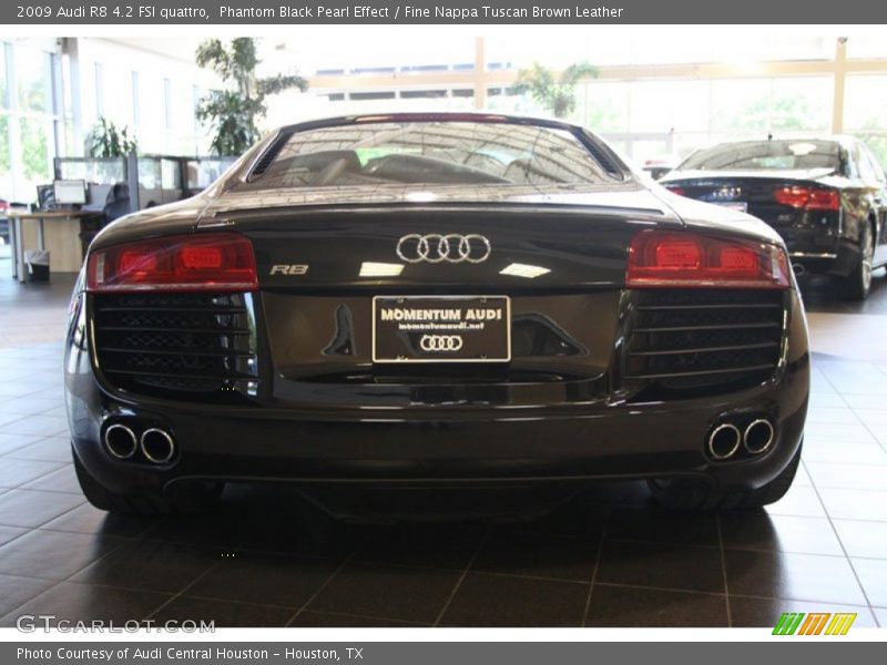 Phantom Black Pearl Effect / Fine Nappa Tuscan Brown Leather 2009 Audi R8 4.2 FSI quattro