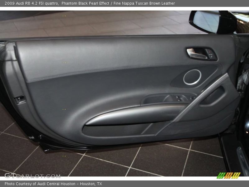 Phantom Black Pearl Effect / Fine Nappa Tuscan Brown Leather 2009 Audi R8 4.2 FSI quattro