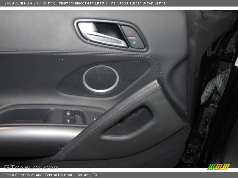 Phantom Black Pearl Effect / Fine Nappa Tuscan Brown Leather 2009 Audi R8 4.2 FSI quattro