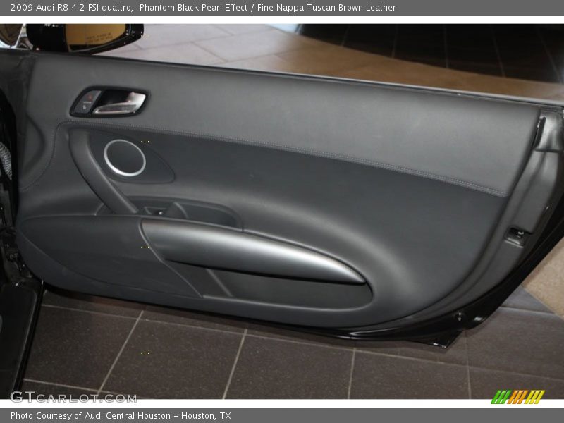 Phantom Black Pearl Effect / Fine Nappa Tuscan Brown Leather 2009 Audi R8 4.2 FSI quattro
