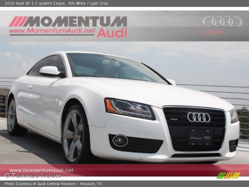 Ibis White / Light Gray 2010 Audi A5 3.2 quattro Coupe
