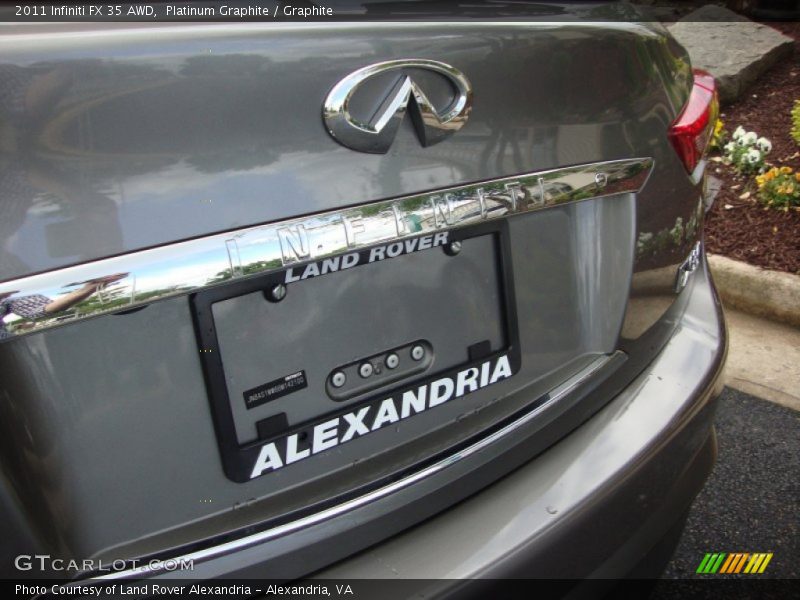 Platinum Graphite / Graphite 2011 Infiniti FX 35 AWD