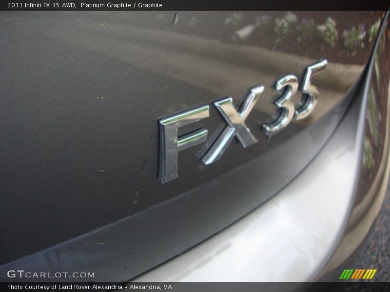 Platinum Graphite / Graphite 2011 Infiniti FX 35 AWD