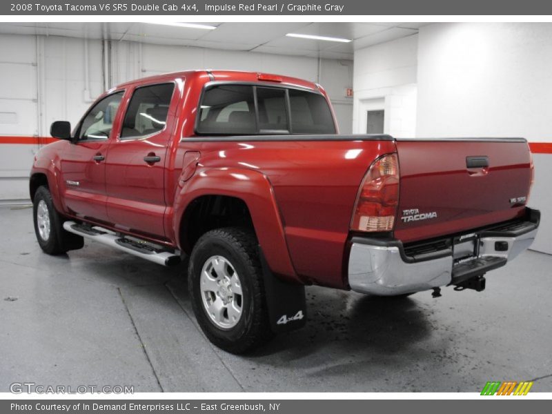Impulse Red Pearl / Graphite Gray 2008 Toyota Tacoma V6 SR5 Double Cab 4x4