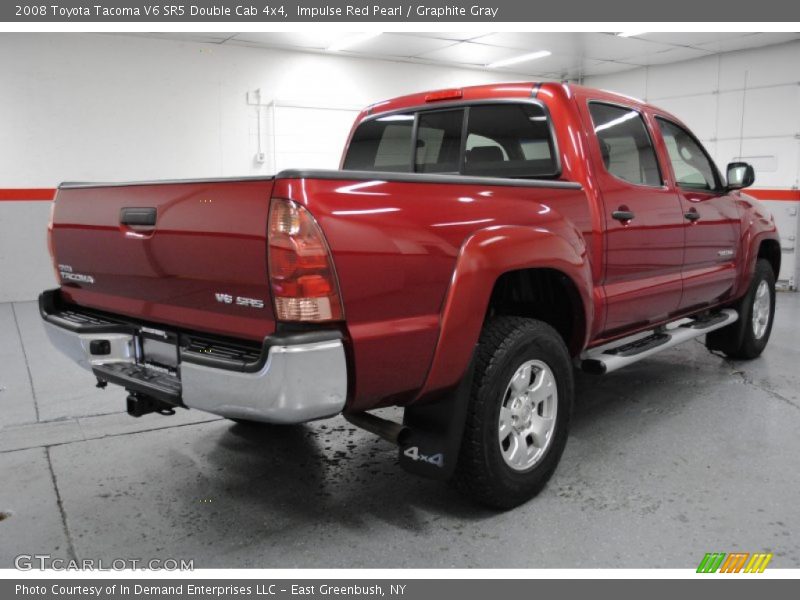 Impulse Red Pearl / Graphite Gray 2008 Toyota Tacoma V6 SR5 Double Cab 4x4
