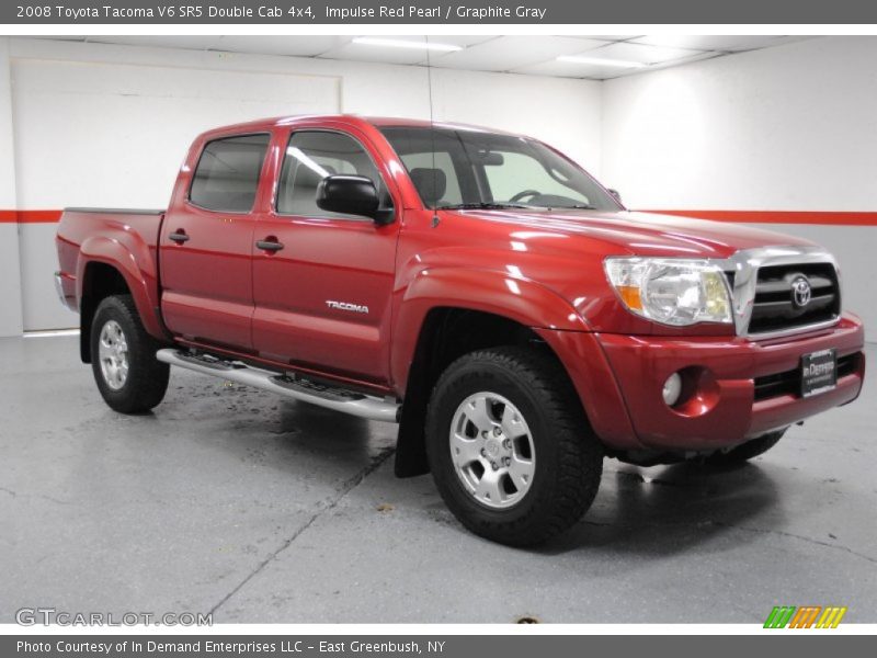 Impulse Red Pearl / Graphite Gray 2008 Toyota Tacoma V6 SR5 Double Cab 4x4