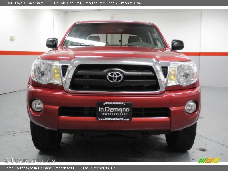 Impulse Red Pearl / Graphite Gray 2008 Toyota Tacoma V6 SR5 Double Cab 4x4