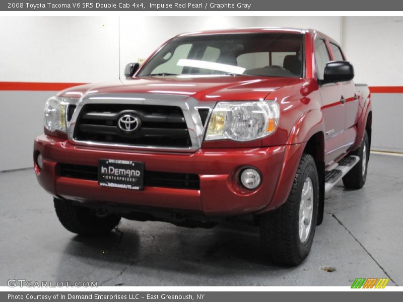 Impulse Red Pearl / Graphite Gray 2008 Toyota Tacoma V6 SR5 Double Cab 4x4