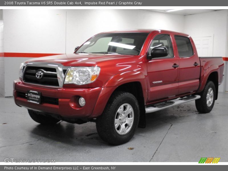 Impulse Red Pearl / Graphite Gray 2008 Toyota Tacoma V6 SR5 Double Cab 4x4