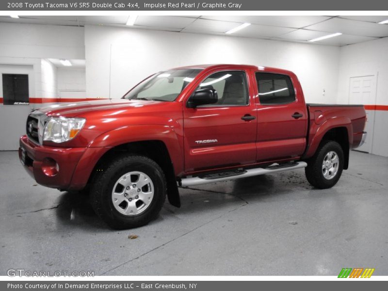 Impulse Red Pearl / Graphite Gray 2008 Toyota Tacoma V6 SR5 Double Cab 4x4