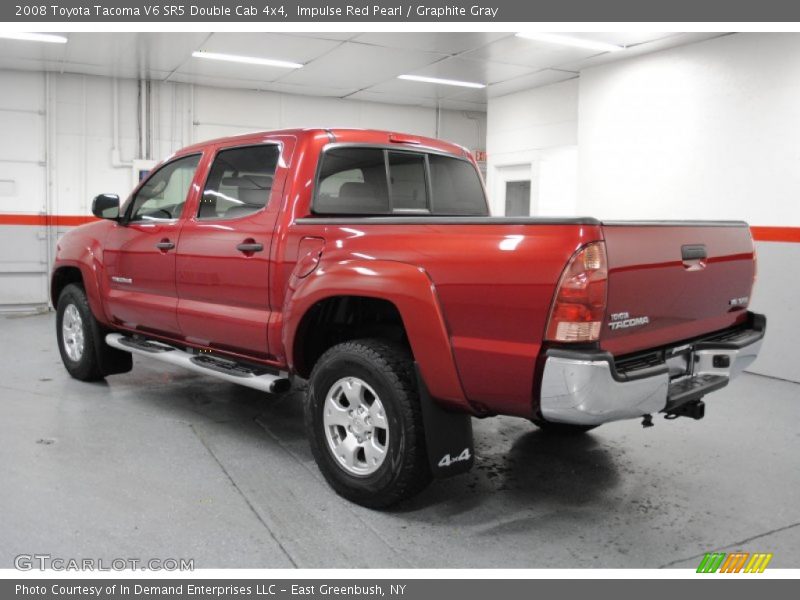 Impulse Red Pearl / Graphite Gray 2008 Toyota Tacoma V6 SR5 Double Cab 4x4