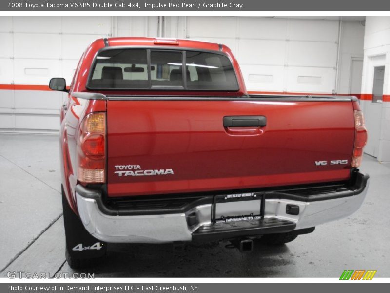 Impulse Red Pearl / Graphite Gray 2008 Toyota Tacoma V6 SR5 Double Cab 4x4