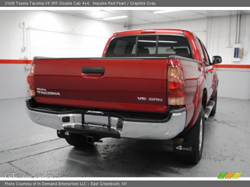 Impulse Red Pearl / Graphite Gray 2008 Toyota Tacoma V6 SR5 Double Cab 4x4