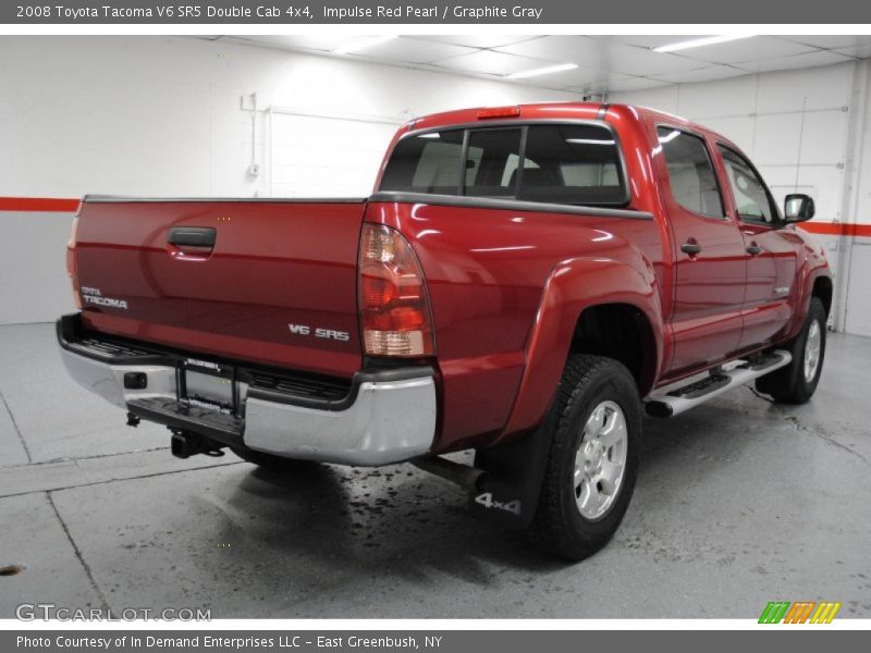 Impulse Red Pearl / Graphite Gray 2008 Toyota Tacoma V6 SR5 Double Cab 4x4