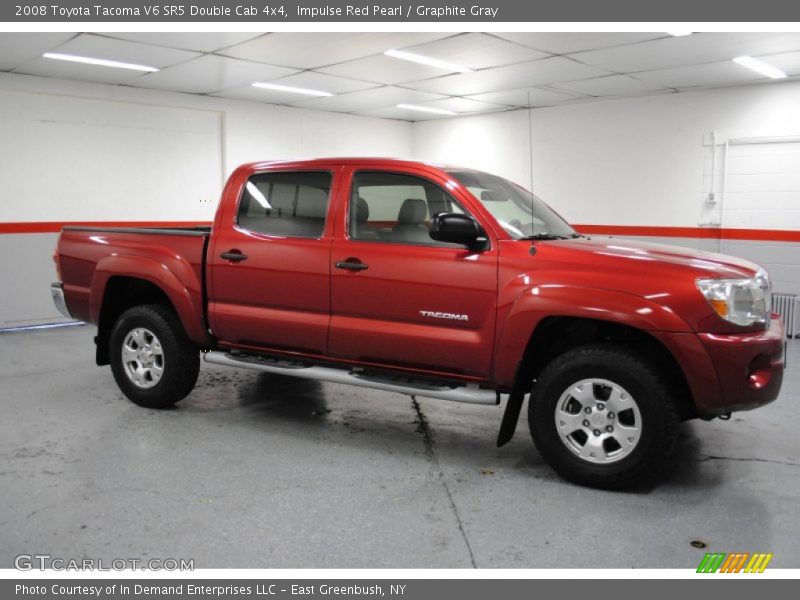 Impulse Red Pearl / Graphite Gray 2008 Toyota Tacoma V6 SR5 Double Cab 4x4