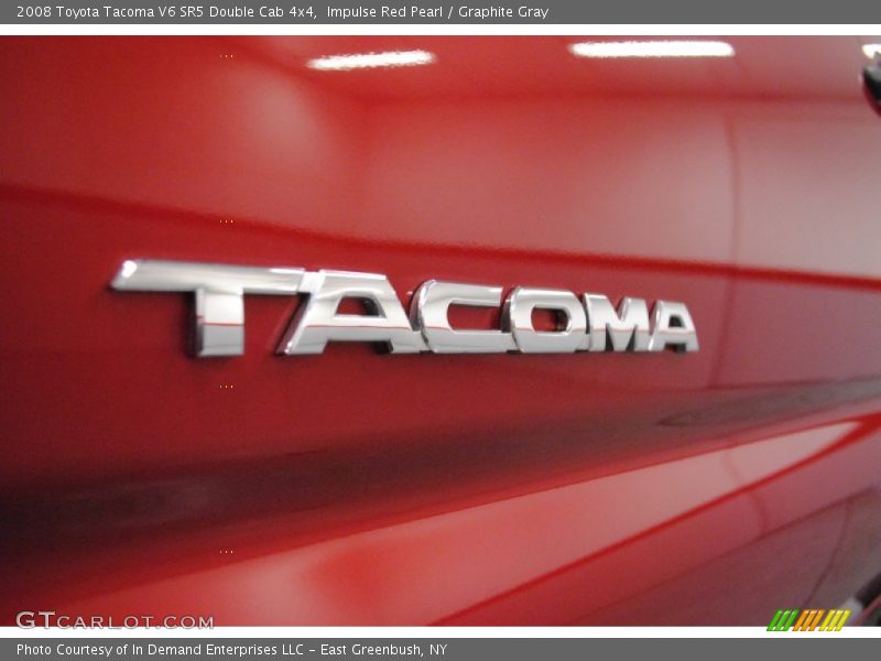 Impulse Red Pearl / Graphite Gray 2008 Toyota Tacoma V6 SR5 Double Cab 4x4